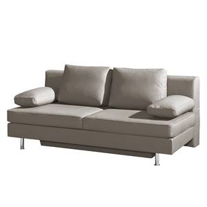 Schlafsofa Emmanuela Kunstleder Taupe