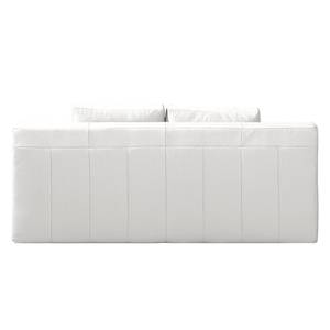 Canapé convertible Emmanuela Cuir véritable blanc