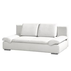 Canapé convertible Norris II Cuir véritable blanc