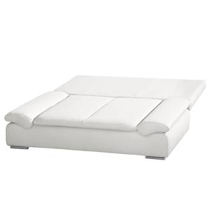 Canapé convertible Norris II Cuir véritable blanc