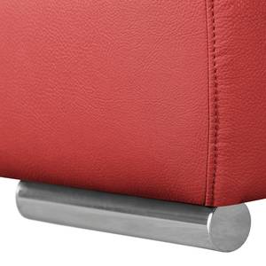 Canapé convertible Norris II Cuir véritable rouge