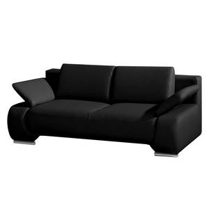 Schlafsofa Ramea Kunstleder Schwarz