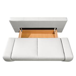 Canapé convertible Ramea Cuir véritable blanc