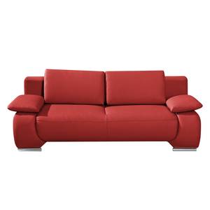 Schlafsofa Ramea Echtleder Rot