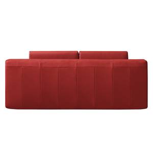 Canapé convertible Ramea Cuir véritable rouge