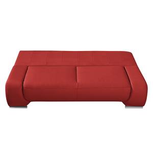 Canapé convertible Ramea Cuir véritable rouge