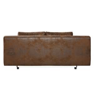 Canapé convertible Ayban Aspect cuir ancien - Marron