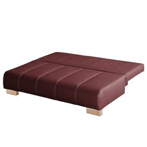 Schlafsofa Novato Echtleder Bordeaux