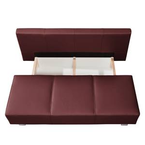 Schlafsofa Dayly Echtleder Bordeaux