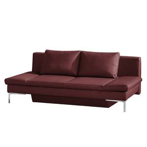 Schlafsofa Salen Echtleder Bordeaux