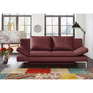 Schlafsofa Salen Echtleder Bordeaux