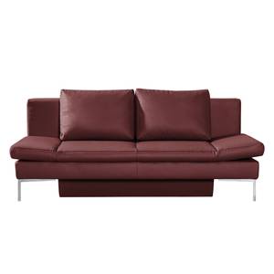 Schlafsofa Salen Echtleder Bordeaux