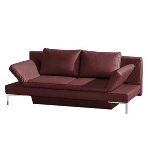 Schlafsofa Salen Echtleder Bordeaux