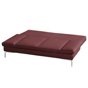 Schlafsofa Salen Echtleder Bordeaux