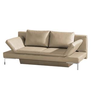 Schlafsofa Salen Echtleder Warmes Beige