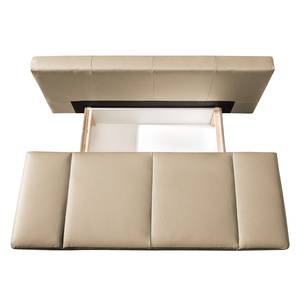 Schlafsofa Salen Echtleder Warmes Beige