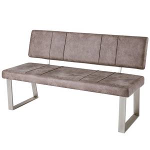 Banc Scalea Microfibre / Acier - Gris solino