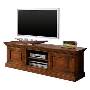 Meuble TV Vicuna Pin massif - Marron - Largeur : 164 cm