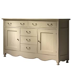 Sideboard Azjana ivoorkleurig massief pijnboomhout