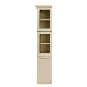 Vitrine Azjana Partiellement en pin massif - Beige clair