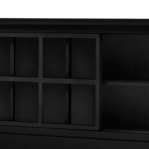 Sideboard Azjana II Pinie teilmassiv - Schwarz