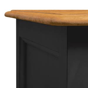 Sideboard Sollerön I Pinie massiv - Schwarz / Pinie Honig