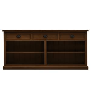 Dressoir Sollerön II Bruin pijnboomhout/zwart