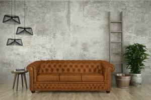 Sofa Kamaru (3-Sitzer) Kunstleder Cognac