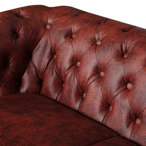 Sofa Kamaru (3-Sitzer) Kunstleder Bordeaux