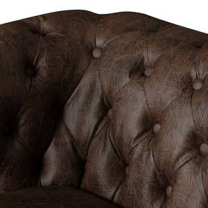 Fauteuil Kamaru Imitation cuir Marron bison