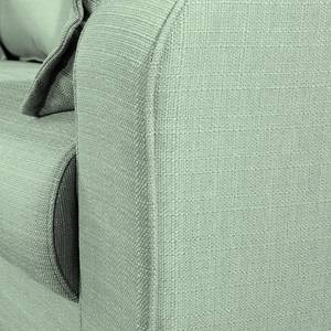 Ecksofa Greeneville Strukturstoff Mint - Longchair davorstehend links