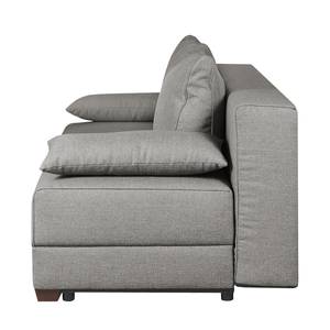 Boxspring-Schlafsofa Dingo Webstoff Luda: Grau