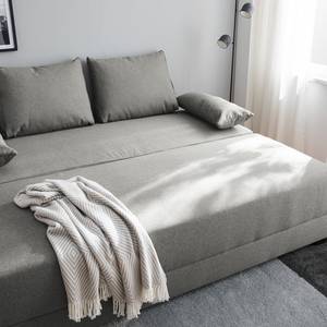 Divano letto boxspring Dingo Tessuto Luda: grigio