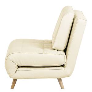 Fauteuil convertible Rovigo Cuir synthétique creme - Crème