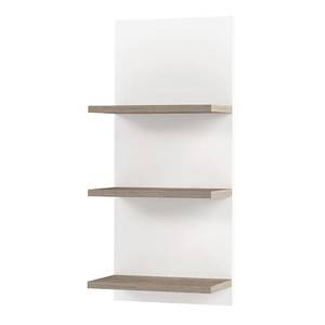 Etagère murale Granby Avec 3 tablettes - Blanc / Imitation chêne gris