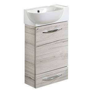 Ensemble meuble lavabo Gusi Imitation chêne blanchi - Imitation chêne de Sonoma
