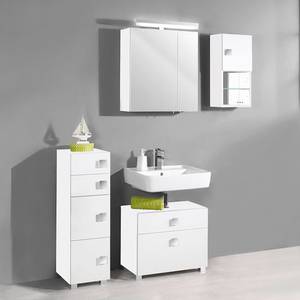 Set di mobili da bagno Genf Bianco lucido/Bianco Set di 3 mobili da bagno Genf - Bianco lucido/Bianco