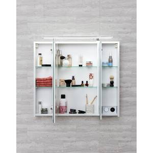 Armoire avec miroir Dusty I Blanc - Largeur : 80 cm