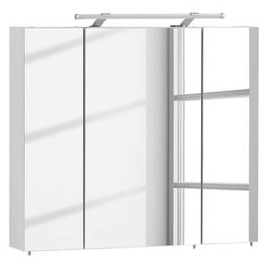 Armoire avec miroir Dusty I Blanc - Largeur : 80 cm