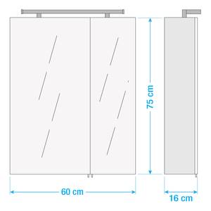 Spiegelschrank Dusty II Inkl.Beleuchtung - Weiß