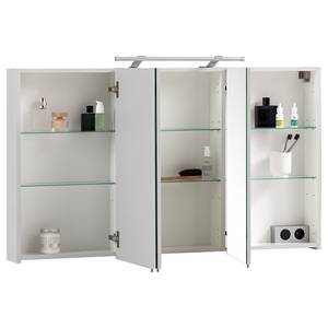 Armoire avec miroir Dusty I Blanc  - Largeur : 120 cm