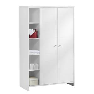 Kleiderschrank Eco Stripe Weiß - Breite: 113 cm - 2 Türen