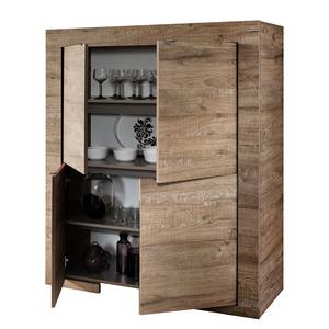 Highboard Milano LC Imitation chêne foncé