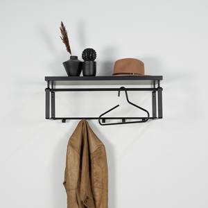 Wandgarderobe Welbeck III zwart - Zwart