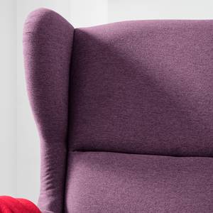 Fauteuil Roma geweven stof - Aubergine