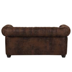 Sofa Torquay (2-Sitzer) Antiklederoptik Dunkelbraun - Dunkelbraun