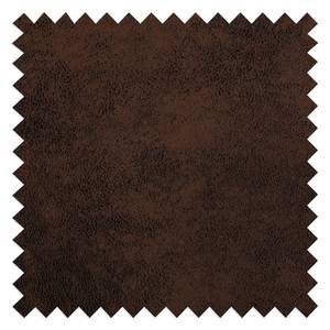 Fauteuil Torquay Aspect vieux cuir marron foncé - Marron foncé