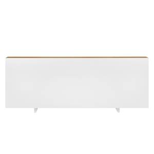 Lit Float Blanc - Blanc / Marron clair - 160 x 200cm