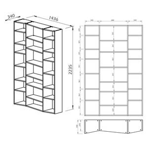 Étagère Maze I Blanc - Blanc