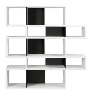 Open kast London II mat wit/mat zwart - Wit/zwart